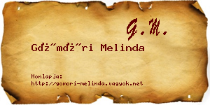 Gömöri Melinda névjegykártya